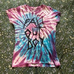 SOLD ON DEPOP Tie Dye Fall Out Boy Shirt